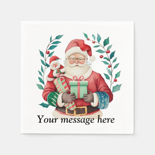 BrightStor: Anpassa Yuletide Cheer Pappersservett (Framsidan)