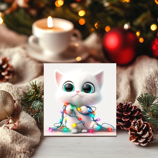 BrightStor Kitten och Helgdag Helgdag Card Julkort (Skapare uppladdad)