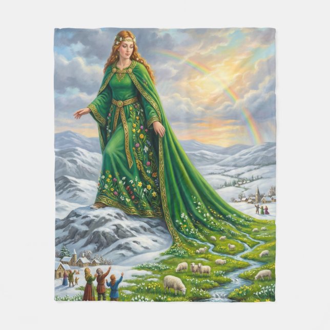 Brigid’s Mantle (Bringing the Spring) Fleecefilt (Framsidan)