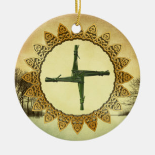 Brigids Kor Imbolc Pagan Wiccan Altar Helgdag Julgransprydnad Keramik