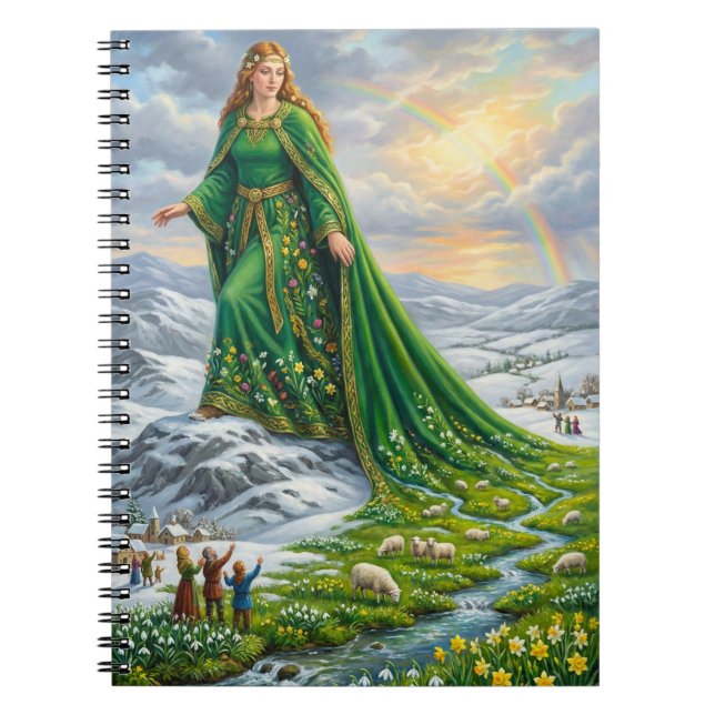 Brigids mantel (Vårens ankomst) Anteckningsbok (Framsidan)
