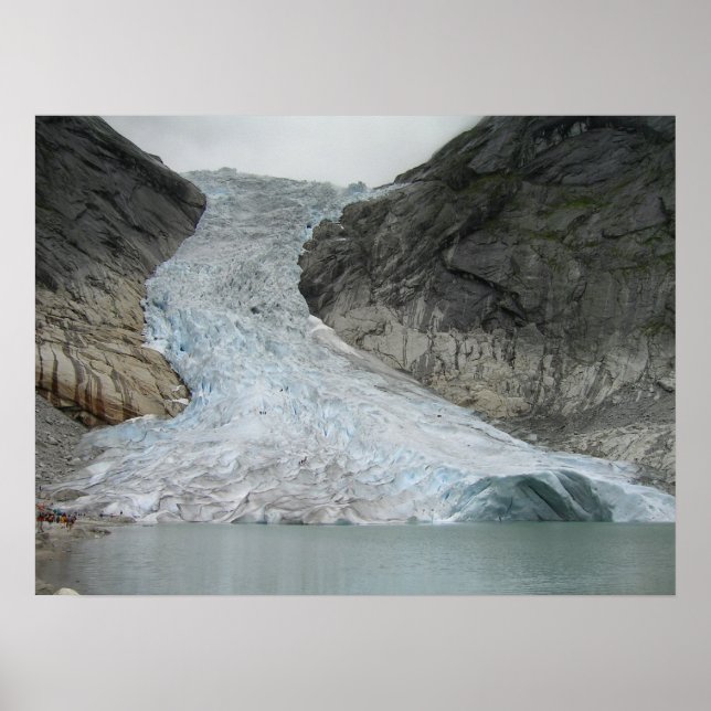 Brikdalsbreen Glacier Poster (Framsidan)