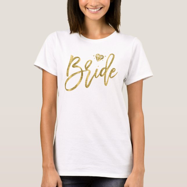 Briljande vit Bachelorette T Shirt (Framsida)