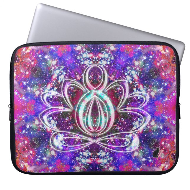 Briljans Zen Lotus Laptop Fodral (Framsidan)