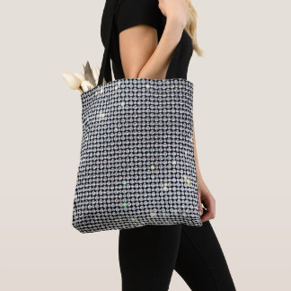 briljant Bag, glitter tote, gul Diamond Tot Tygkasse