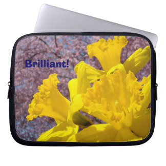 Briljant! bärbart datorskydd påse Narcissblommor Laptop Sleeve