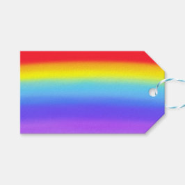 Briljant/Blek regnbåge efter Stigning dovkonst Presentetikett