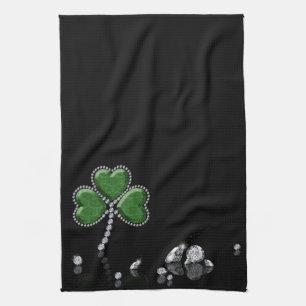 Briljant diamantShamrock - kökshandduk