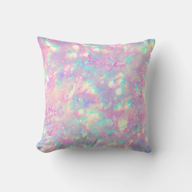 briljant lila rosa opal kudde (Framsida)