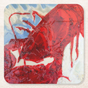Briljant Maine Lobster Underlägg Papper Kvadrat