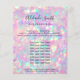 briljant opal fotodesignflygare flygblad