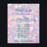 briljant opal fotodesignflygare flygblad<br><div class="desc">skönhetssalon professionell makeup artist fluor</div>