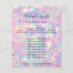 briljant opal fotodesignflygare flygblad