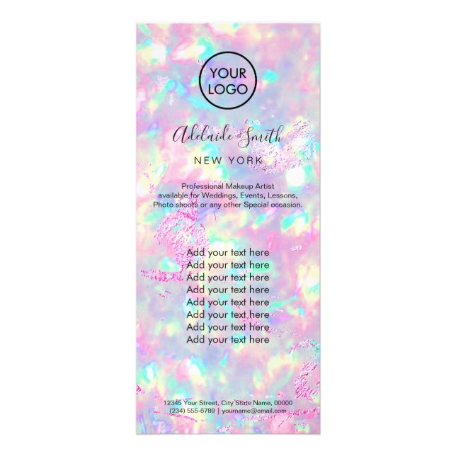 briljant optisk rackkort reklamkort (Framsidan)