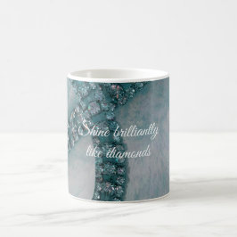 Briljanta diamanter kaffemugg