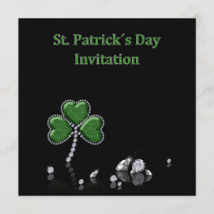 Briljantare Lycklig St. Patrick's Day Diamonds Inbjudningar