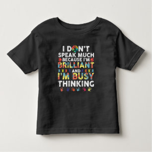 Briljantmäld Kid Son Dotter Family Autism - medvet T Shirt