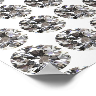 Briljantrunda Diamant Poster