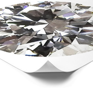 Briljantrunda Diamant Poster