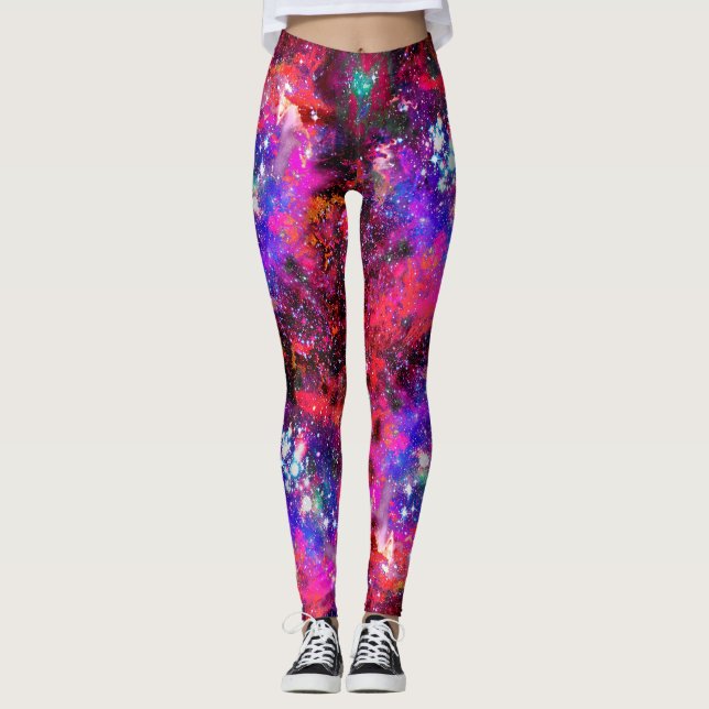 Brilliance Star Fält - allt över skrivarlaggen Leggings (Framsida)