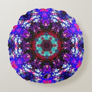 Brilliance Stellar Kaleid Round Pillow Rund Kudde