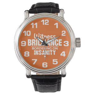 BRILLIANCE VS INSANITY anpassningsbar färg klocko Armbandsur