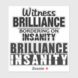 Brilliance vs. Osanitetsmarkörer Klistermärken