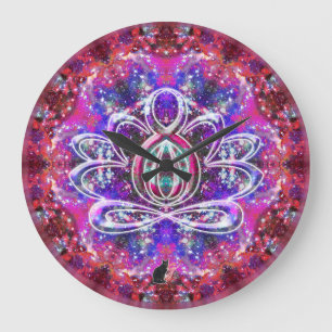 Brilliance Zen Lotus Clock Stor Klocka