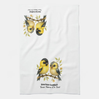 Brilliant American Goldfinch Kökshandduk