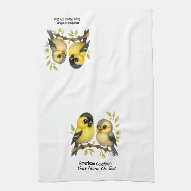 Brilliant American Goldfinch Kökshandduk (Vertikal)