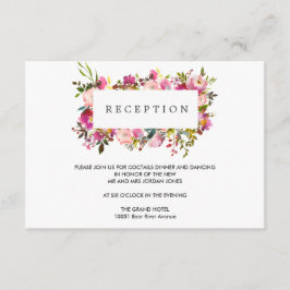 Brilliant Bloom Blomsterfirande för Bröllagsmottag Tilläggskort