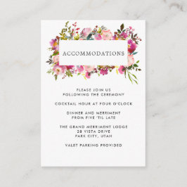 Brilliant Bloom | BRÖLLOP hotellboende Tilläggskort