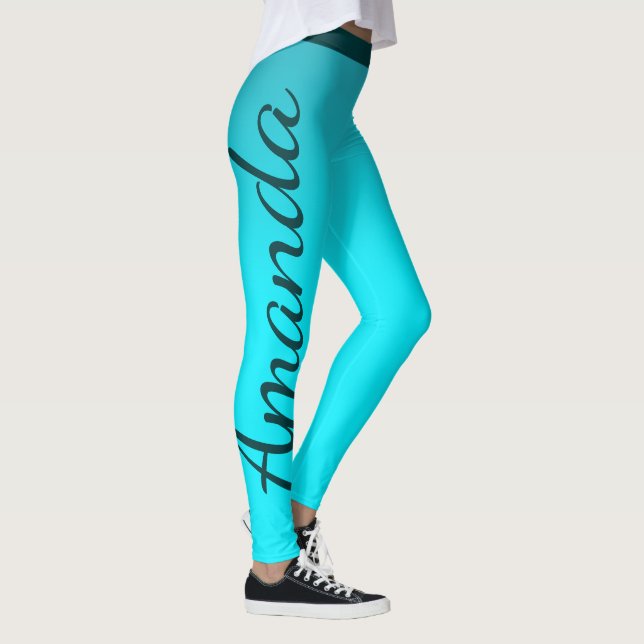 Brilliant Blue - eget namn Leggings (Höger)