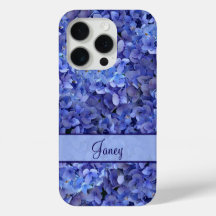 Brilliant Blue Hydrangea Blommig iPhone X Fodral