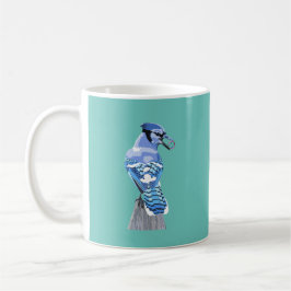 Brilliant Blue Jay Kaffemugg