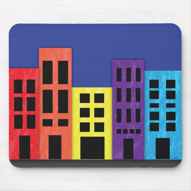 Brilliant Byggnad Mouse Pad Musmatta (Framsidan)