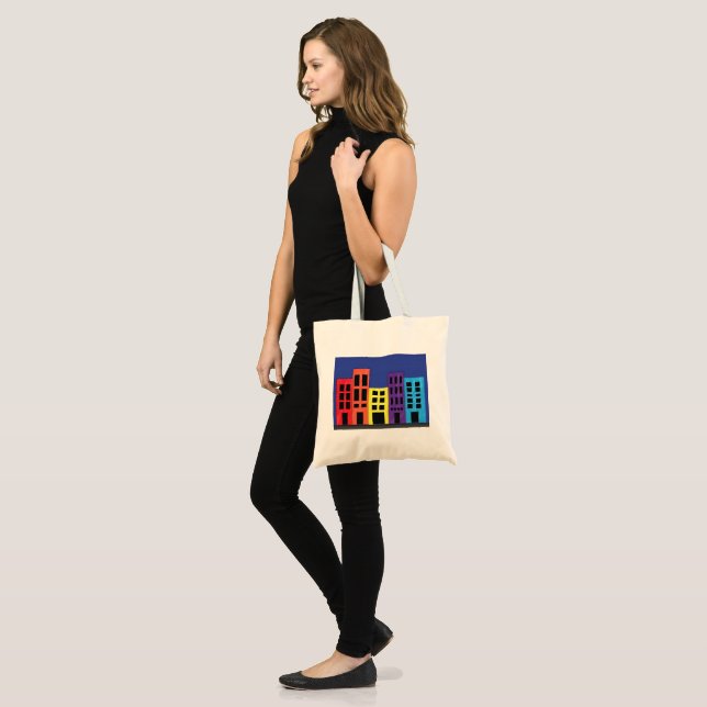 Brilliant Byggnad Tote Bag Tygkasse (Fram (modell))