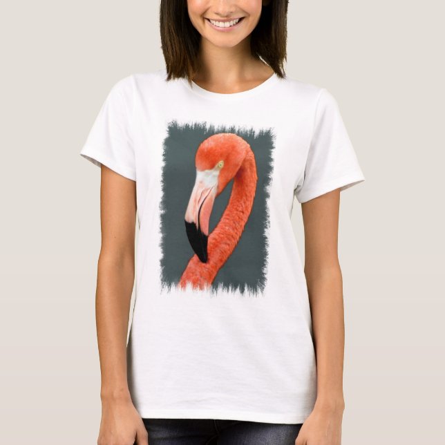Brilliant Flamingo Långärmad T-Shirt (Framsida)