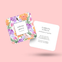 Brilliant Flowers | rosa av violett blå orange