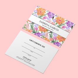Brilliant Flowers | Vålblått orange-presentkort