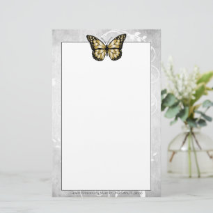 Brilliant Guld Butterfly Stationery Brevpapper