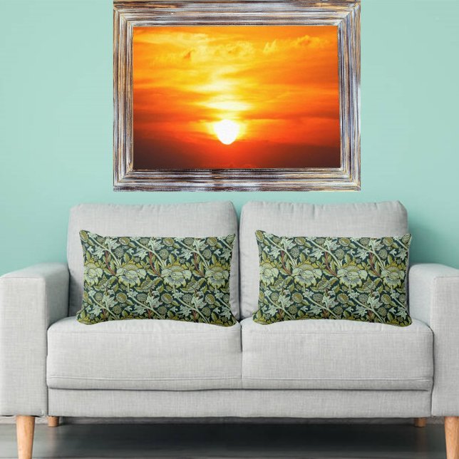 Brilliant Iowa Sunrise med Bright Gult Sol Canvastryck (Skapare uppladdad)