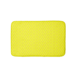 Brilliant Lemon Gult Sunshine Stars Mönster Badrumsmatta