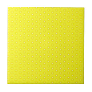 Brilliant Lemon Gult Sunshine Stars Mönster Kakelplatta