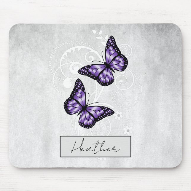 Brilliant Lila Butterflies Musmatta (Framsidan)