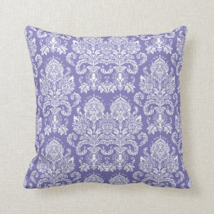 Brilliant Lila Victorian Damask Kudde