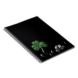 Brilliant Lycklig St. Patrick Day Diamonds Anteckningsbok Med Spiral