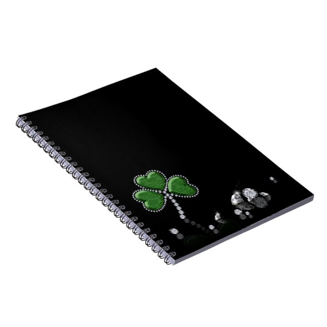 Brilliant Lycklig St. Patrick Day Diamonds Anteckningsbok Med Spiral (Högra Sidan)