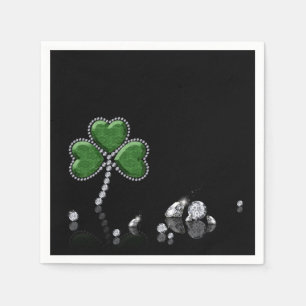 Brilliant Lycklig St. Patrick Day Diamonds Pappersservett