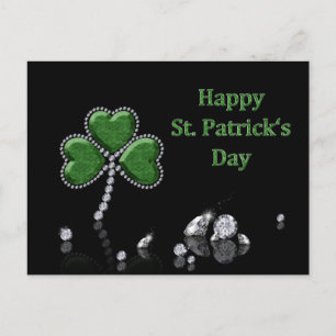 Brilliant Lycklig St. Patrick Day Diamonds Vykort